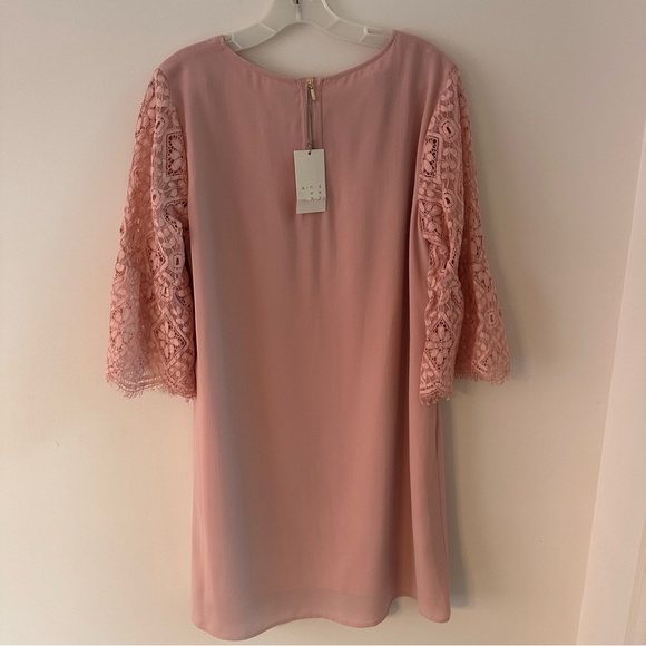 A New Day Dusty Rose Bell Sleeve Shift Dress Size Large - Picture 2 of 7